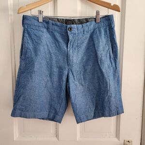J Crew Mens Stanton Shorts Blue Sz 31 Inseam 9in Excellent Used Condition